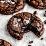 Fudgy Chewy Brookies: The Ultimate Treat for Busy Parents 4 Stack of fudgy chewy brookies with crispy edges and gooey centers, showing the perfect blend of brownie and cookie textures