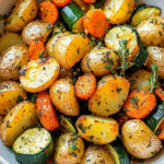 Roasted Potatoes: The Ultimate Easy Recipe for Beginners 2 Leckeres Roasted Potatoes Rezept frisch zubereitet auf weißem Teller