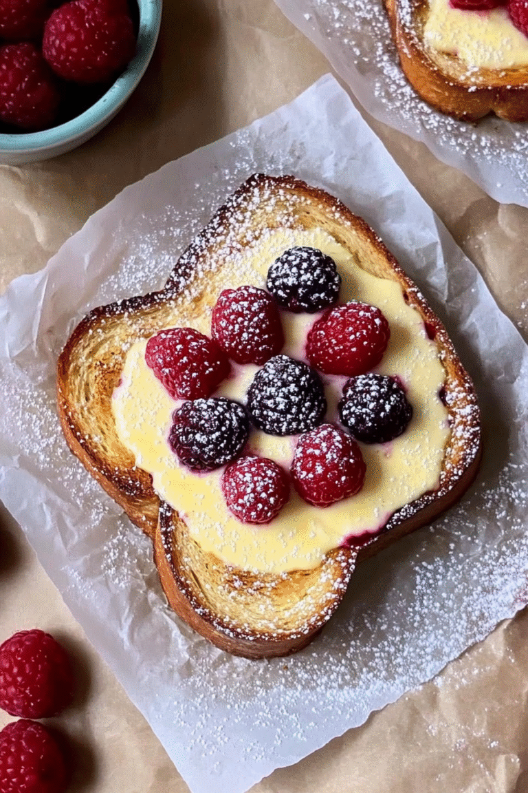 Delicious yogurt toast