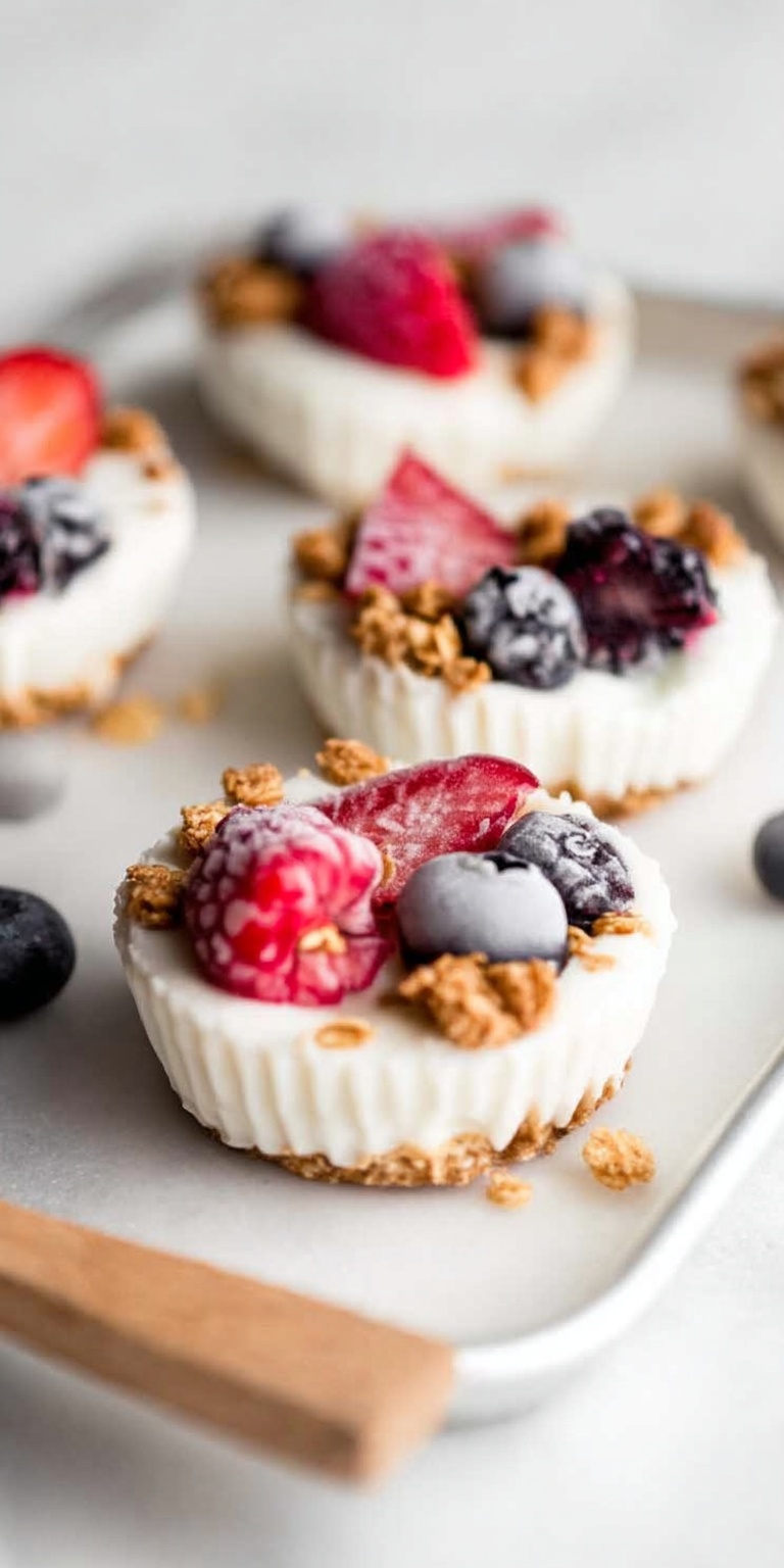 Delicious Frozen Yogurt Granola Cups