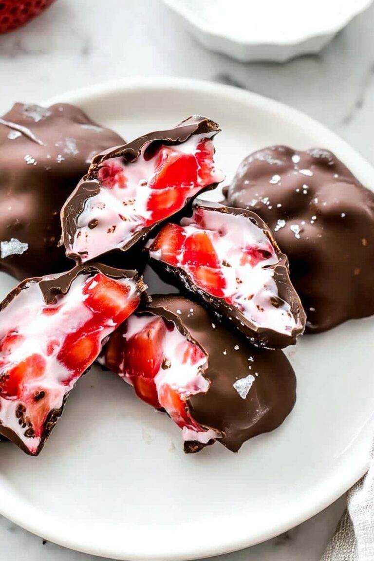 Delicious strawberry yogurt bites