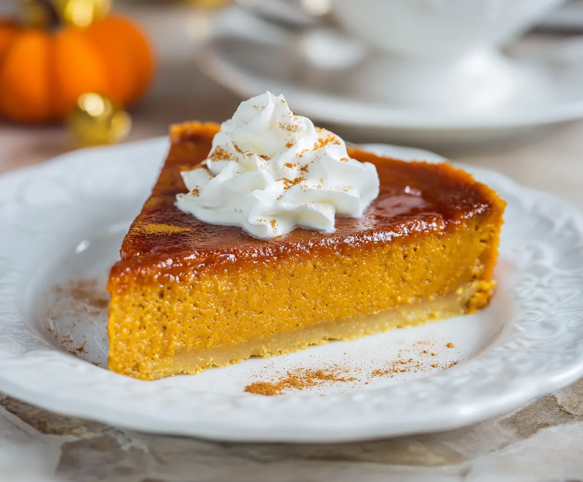 Crustless Pumpkin Pie - The Easiest Fall Dessert Ever!