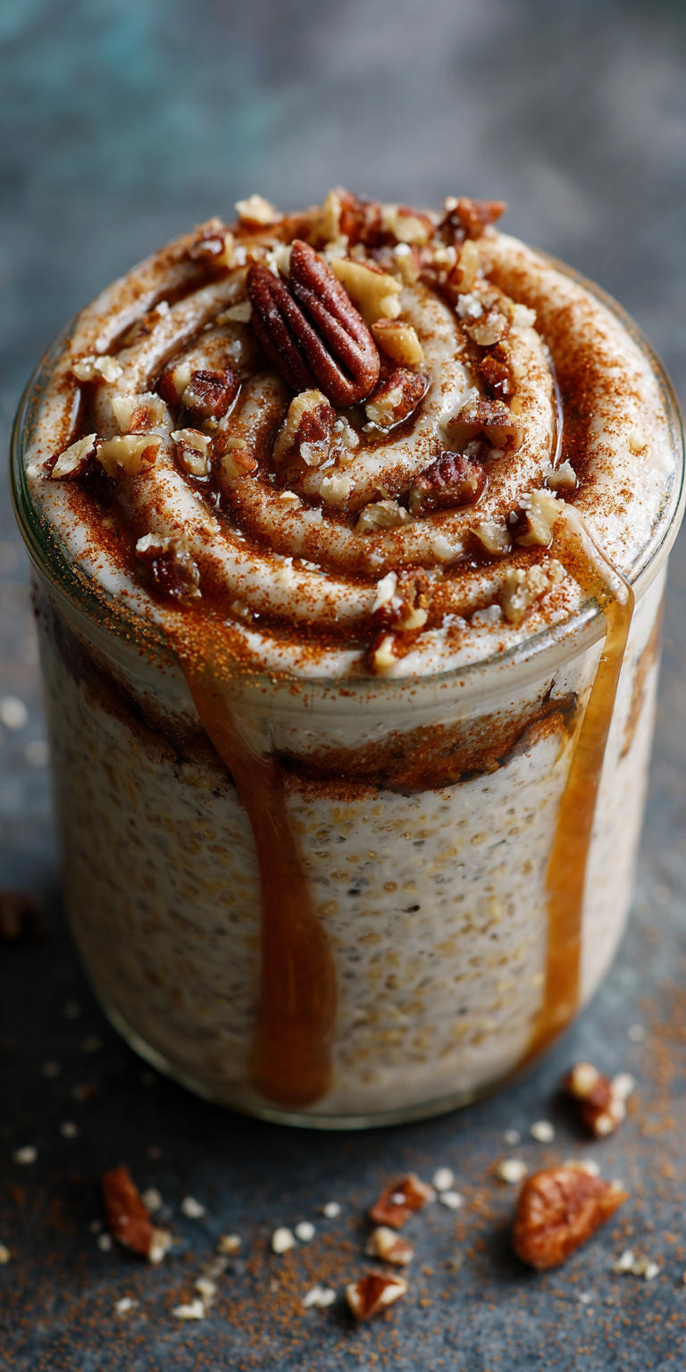 Cinnamon Roll Overnight Oats