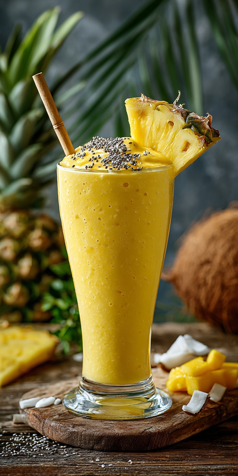 Easy Tropical Protein Smoothie: A Refreshing Power Boost