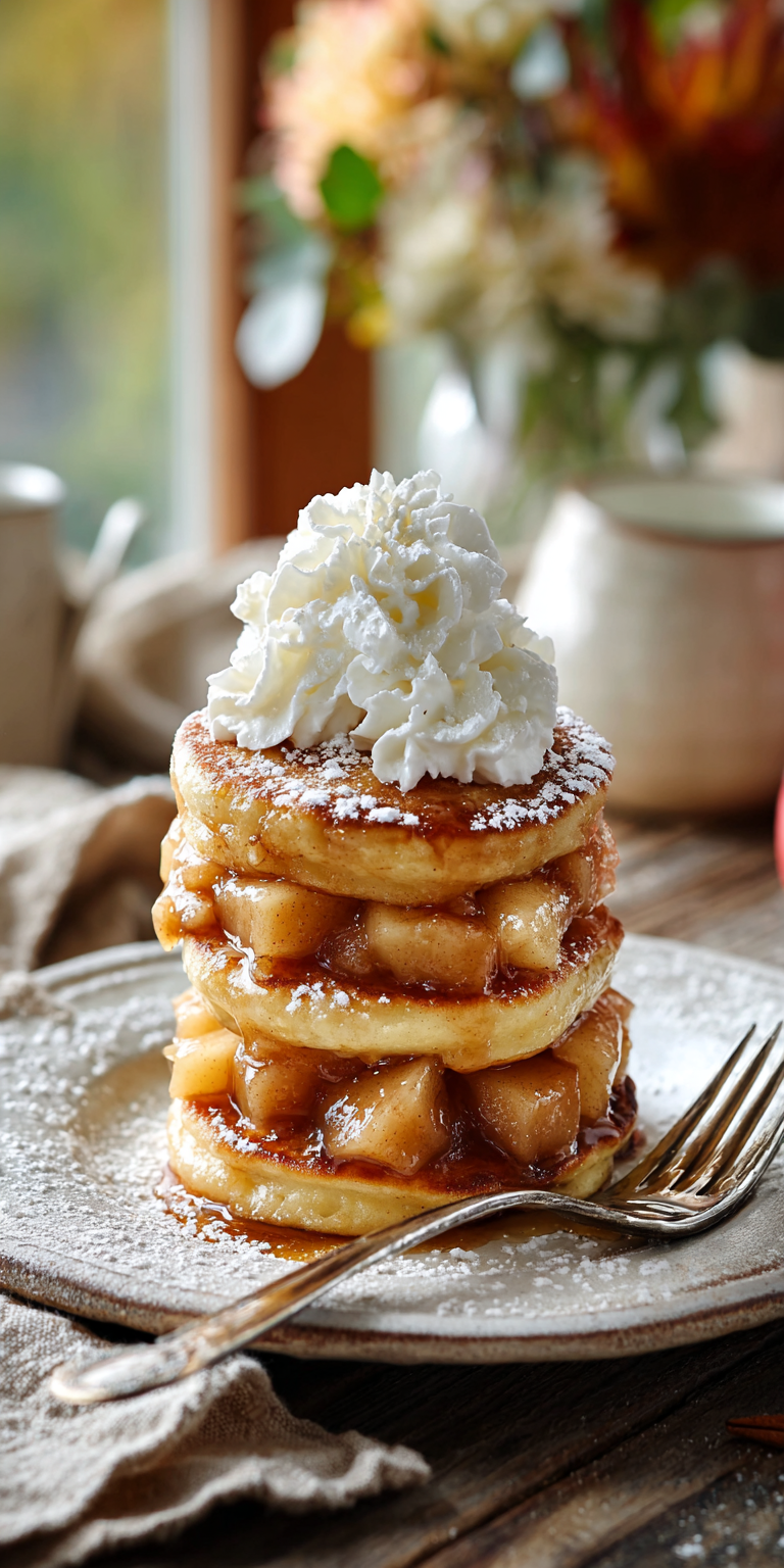 Cinnamon Apple Pie Stackers served warm with cozy spices