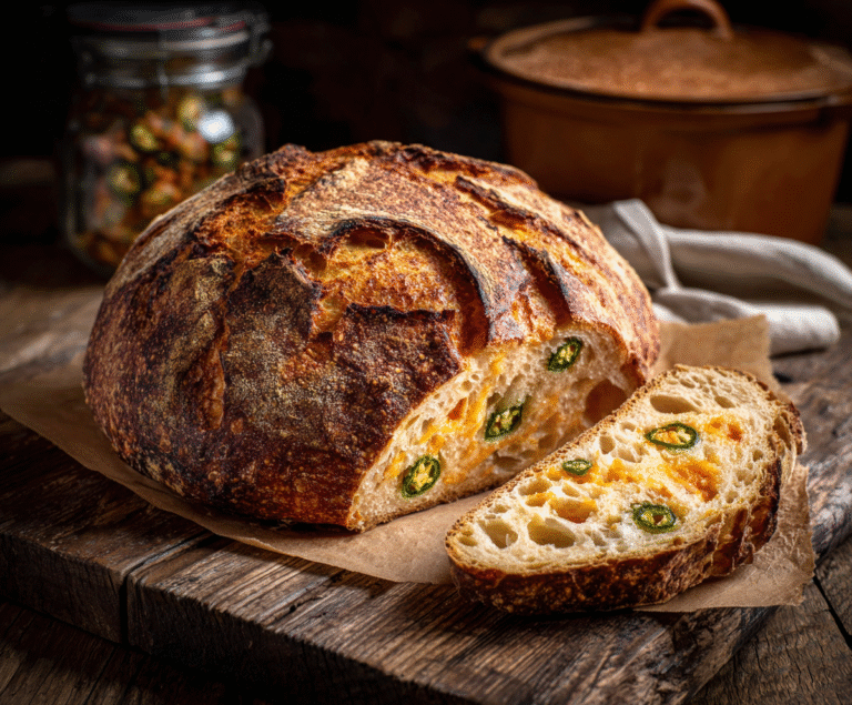 Jalapeño Cheddar Sourdough Boule Recipe