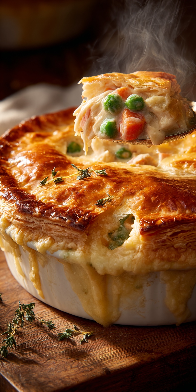 Close-up of Crack Chicken Pot Pie ingredients ready for assembly