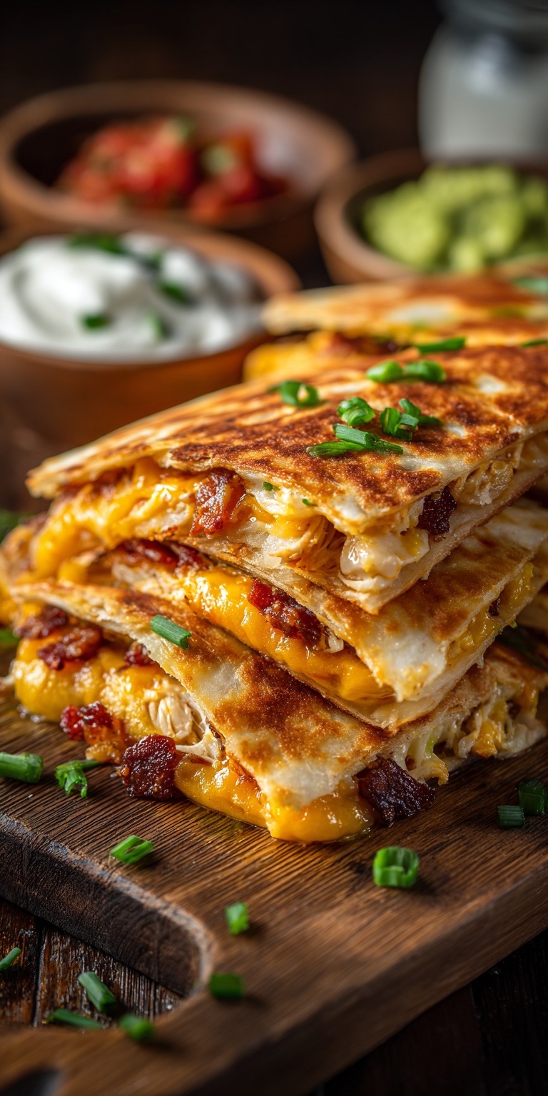 Delicious Crack Chicken Quesadillas on a plate, ready to enjoy