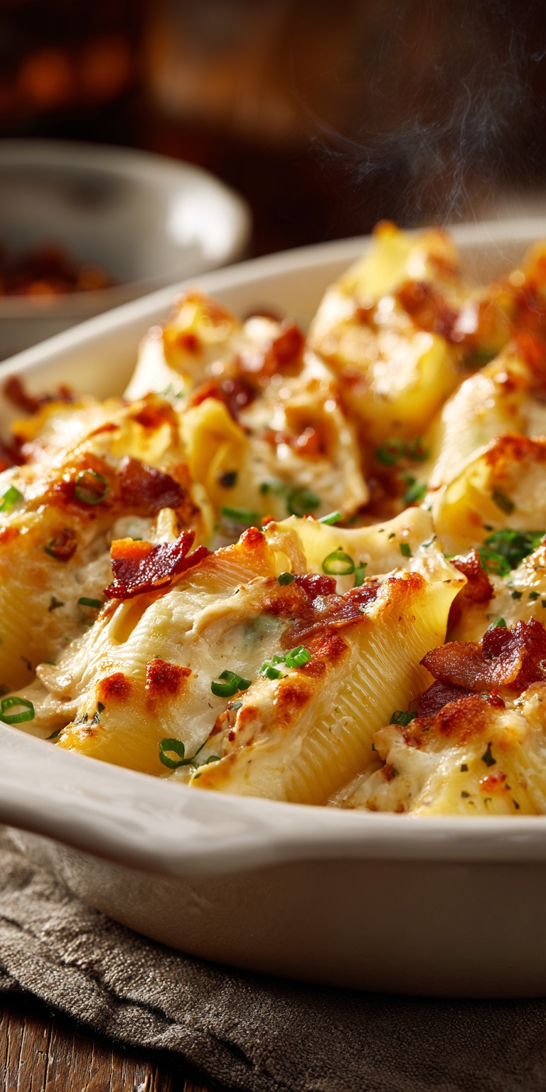 Close-up of Crack Chicken Stuffed Shells ingredients ready for preparation