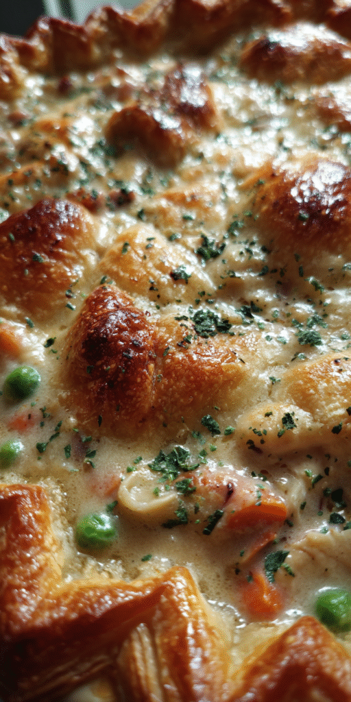 A comforting Marry Me Chicken Pot Pie with a flaky golden crust