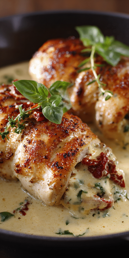 Delicious Marry Me Chicken Roll-Ups with creamy sauce on a plate