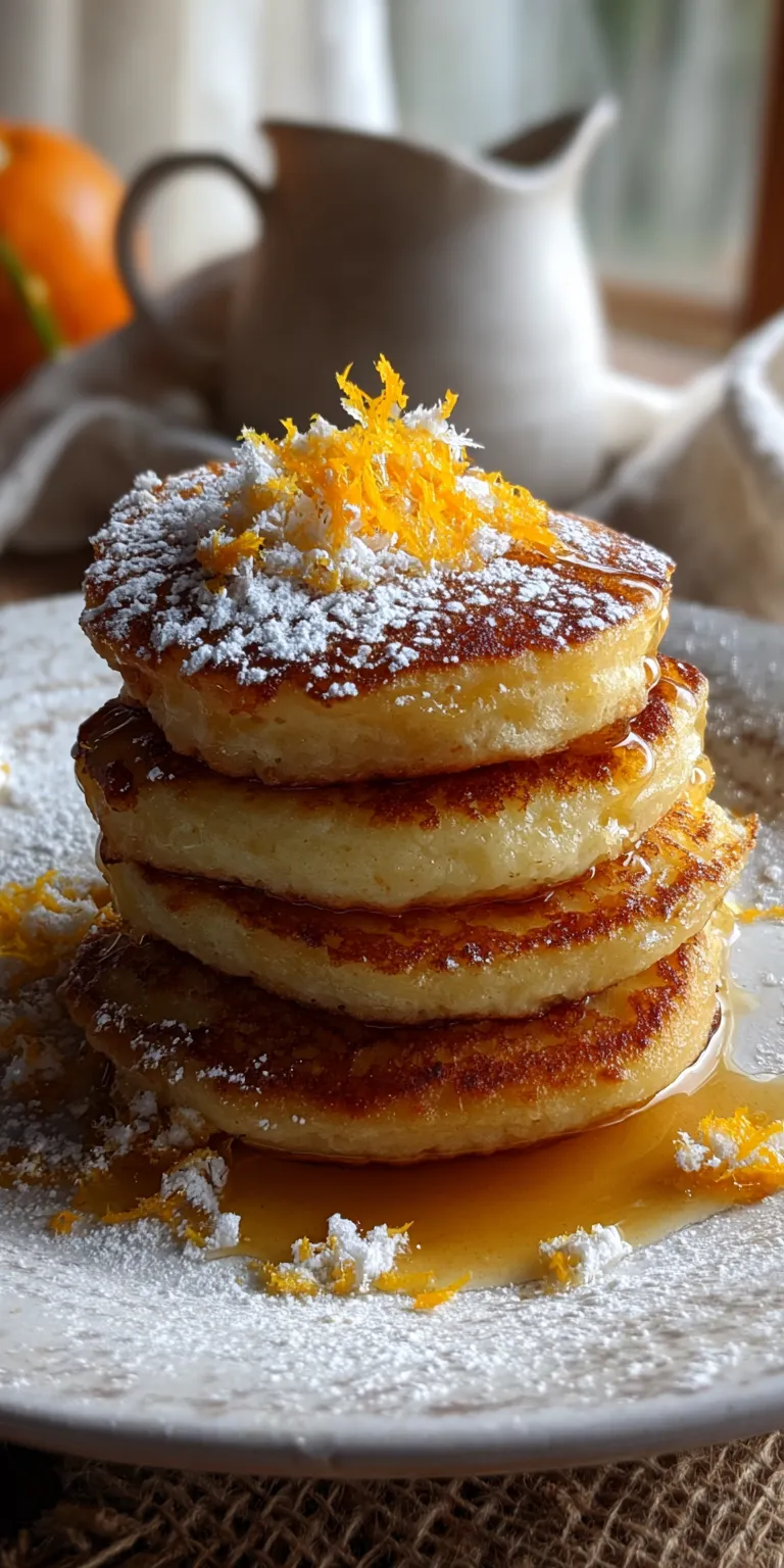 A collection of fresh components for making Orange Zest & Ricotta Flapjacks, neatly arranged on a counter