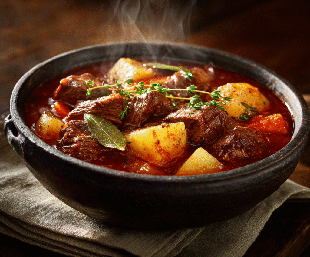 Fire-Roasted Tomato Beef Stew Recipe