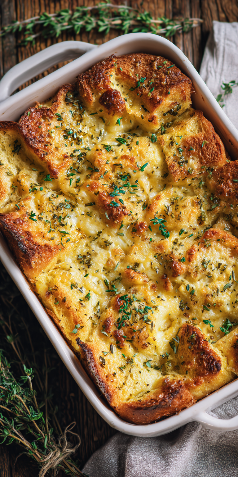 Savory Herb & Cheese French Toast Bake Recipe