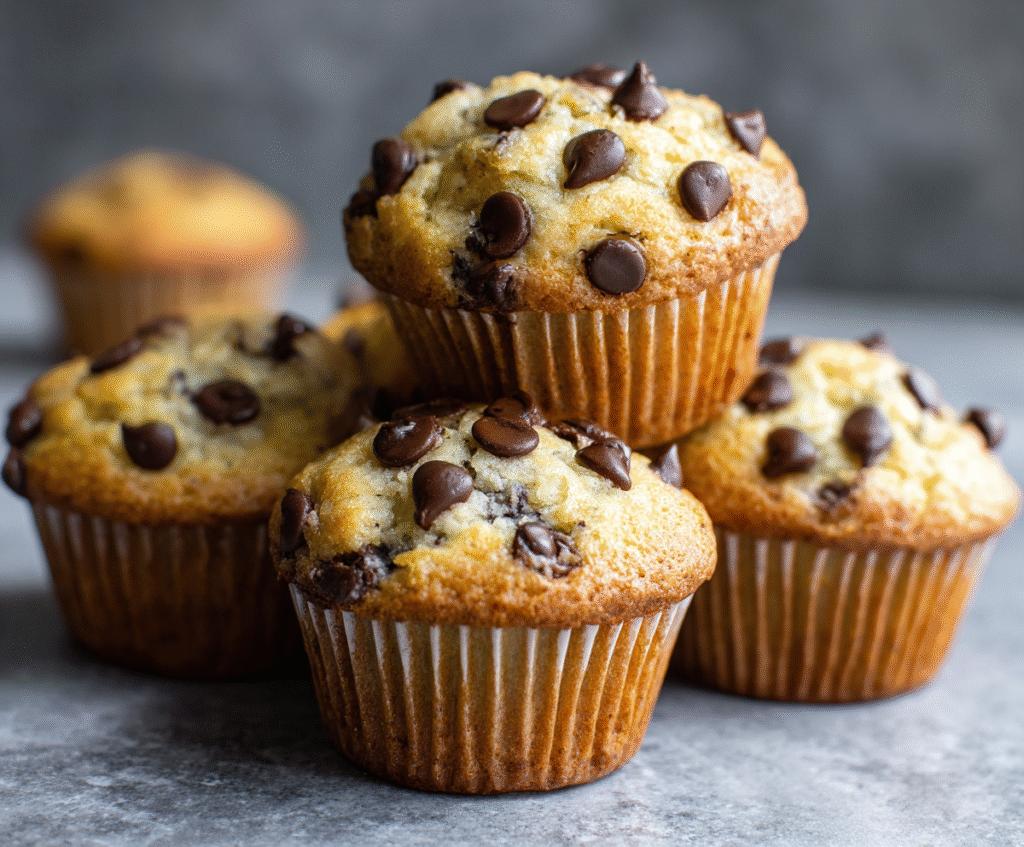 Chocolate Chip Banana Muffins
