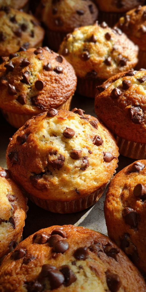 Bakery-Style Banana Chocolate Chip Muffins – Soft, Moist & Totally Irresistible Recipe