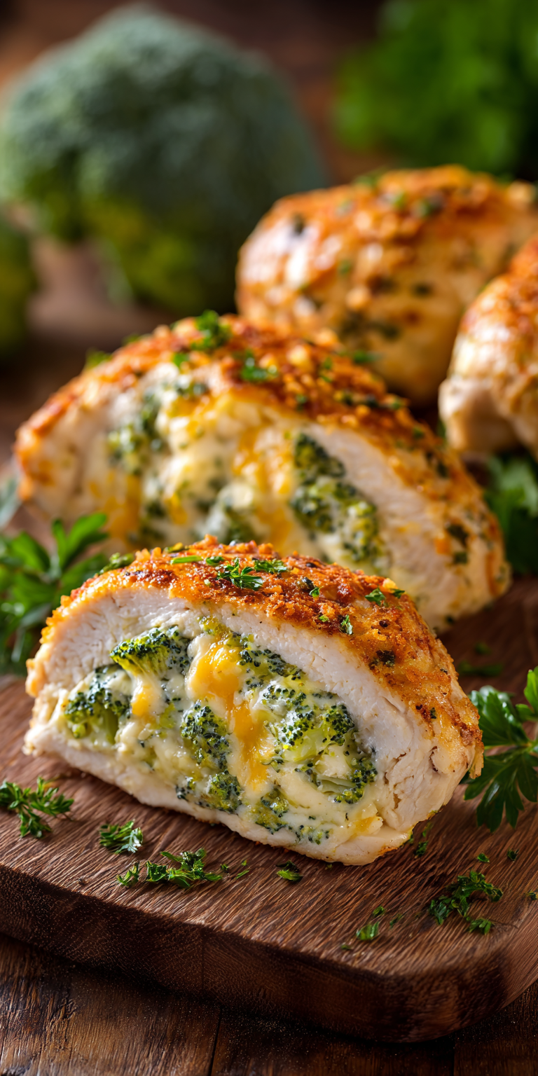 Broccoli Cheese Stuffed Chicken Recipe