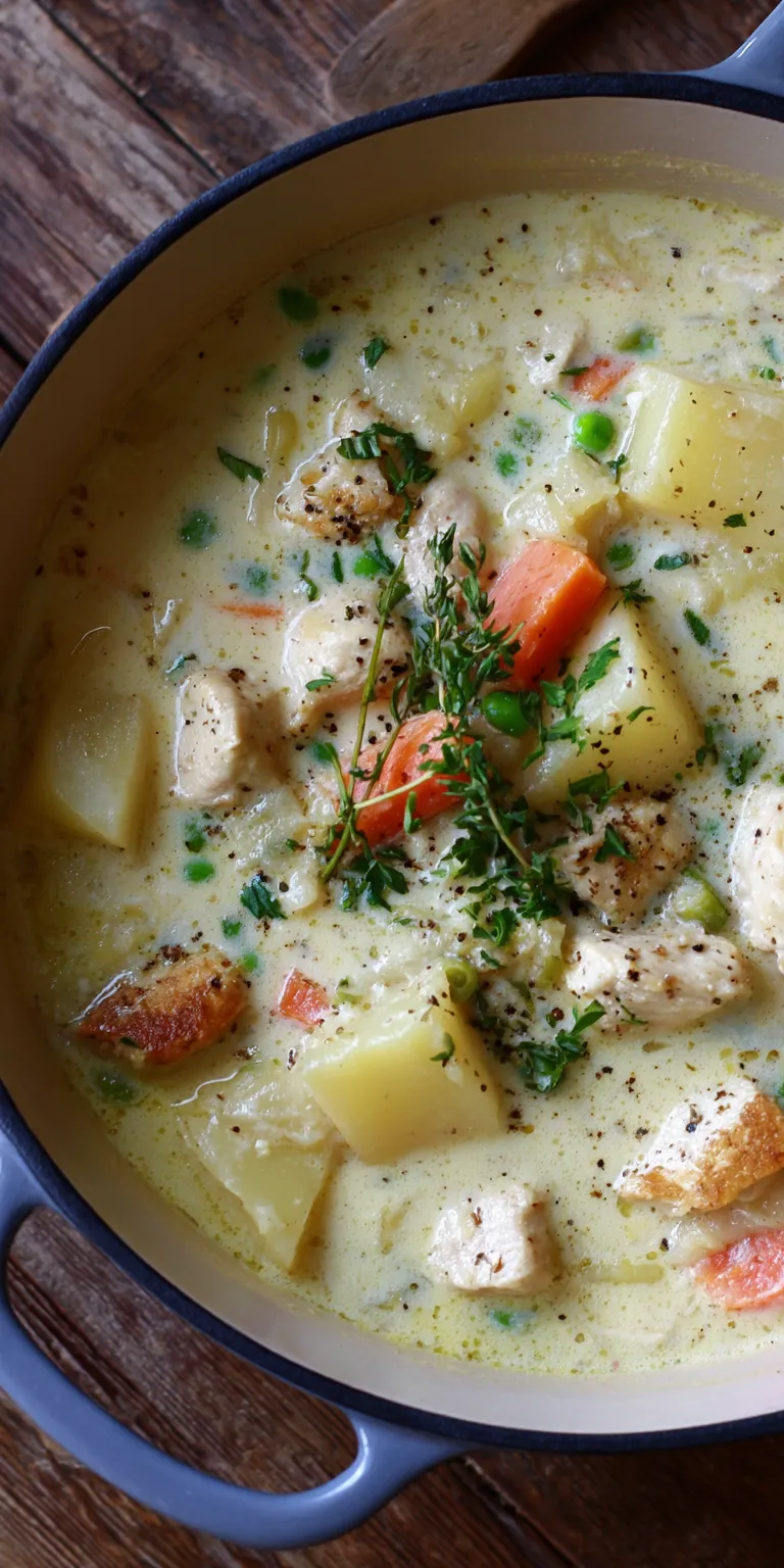 Creamy Chicken Potato Soup – One-Pot Cozy Meal served warm with cozy spices