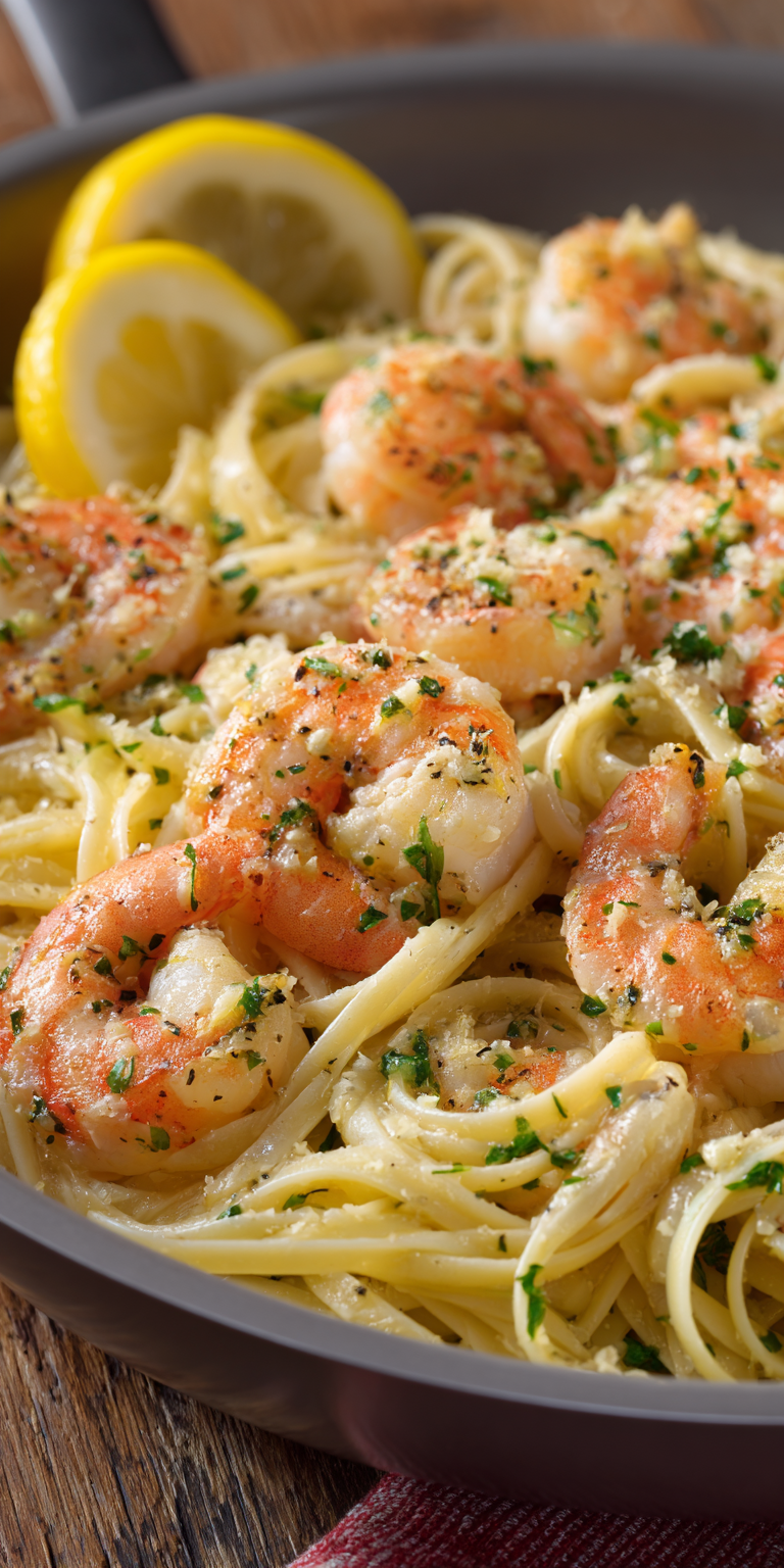 Dijon Shrimp Scampi – Rich & Bold Garlic Butter served warm with cozy spices