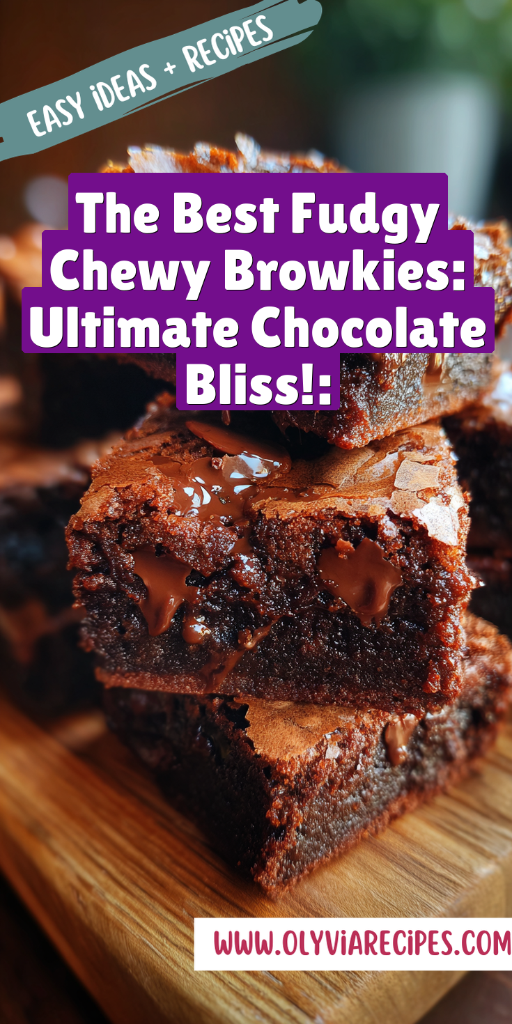 A plate of fudgy chewy browkies with rich chocolate texture