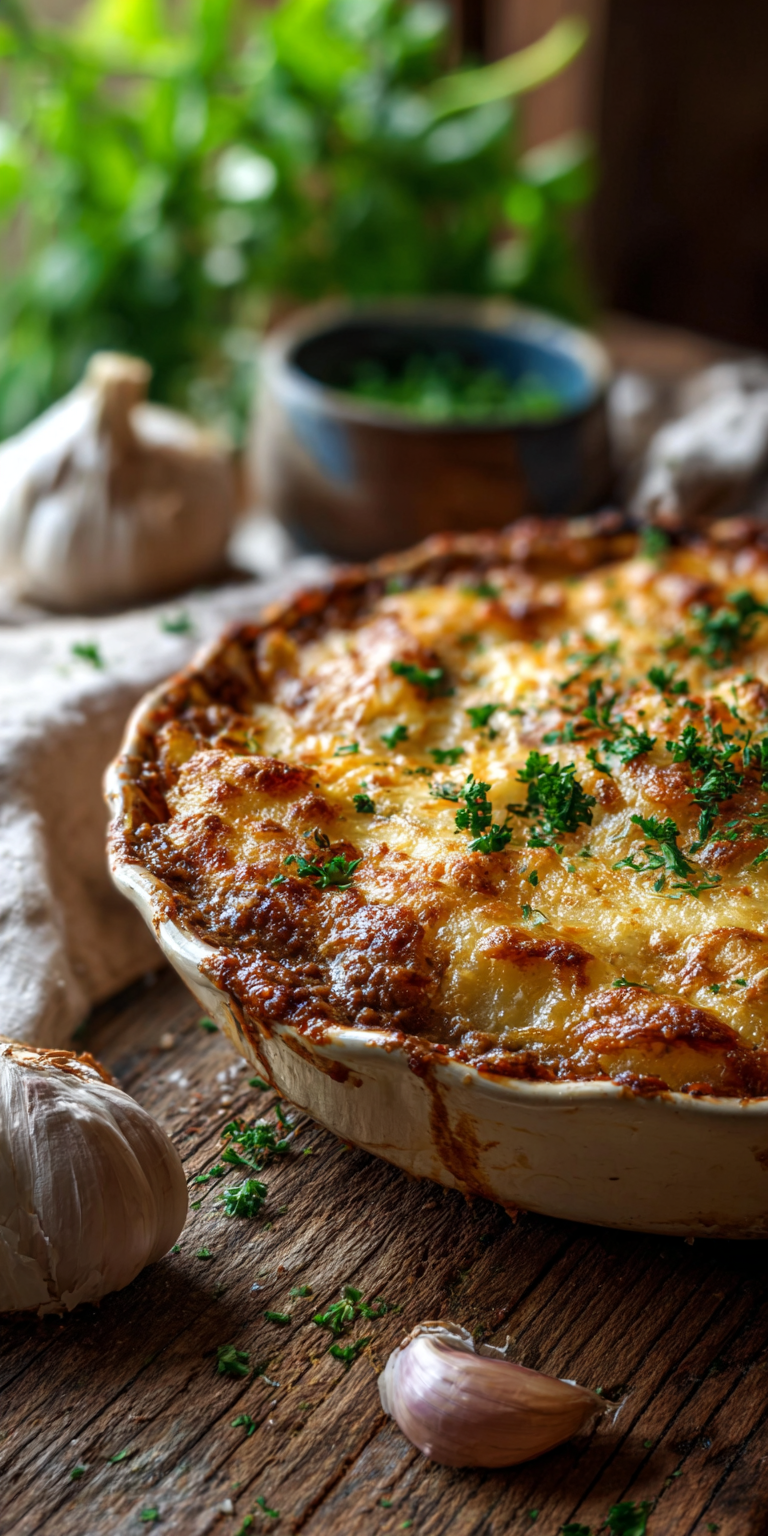 Garlic Butter Ground Beef & Potato Bake – Family Favorite