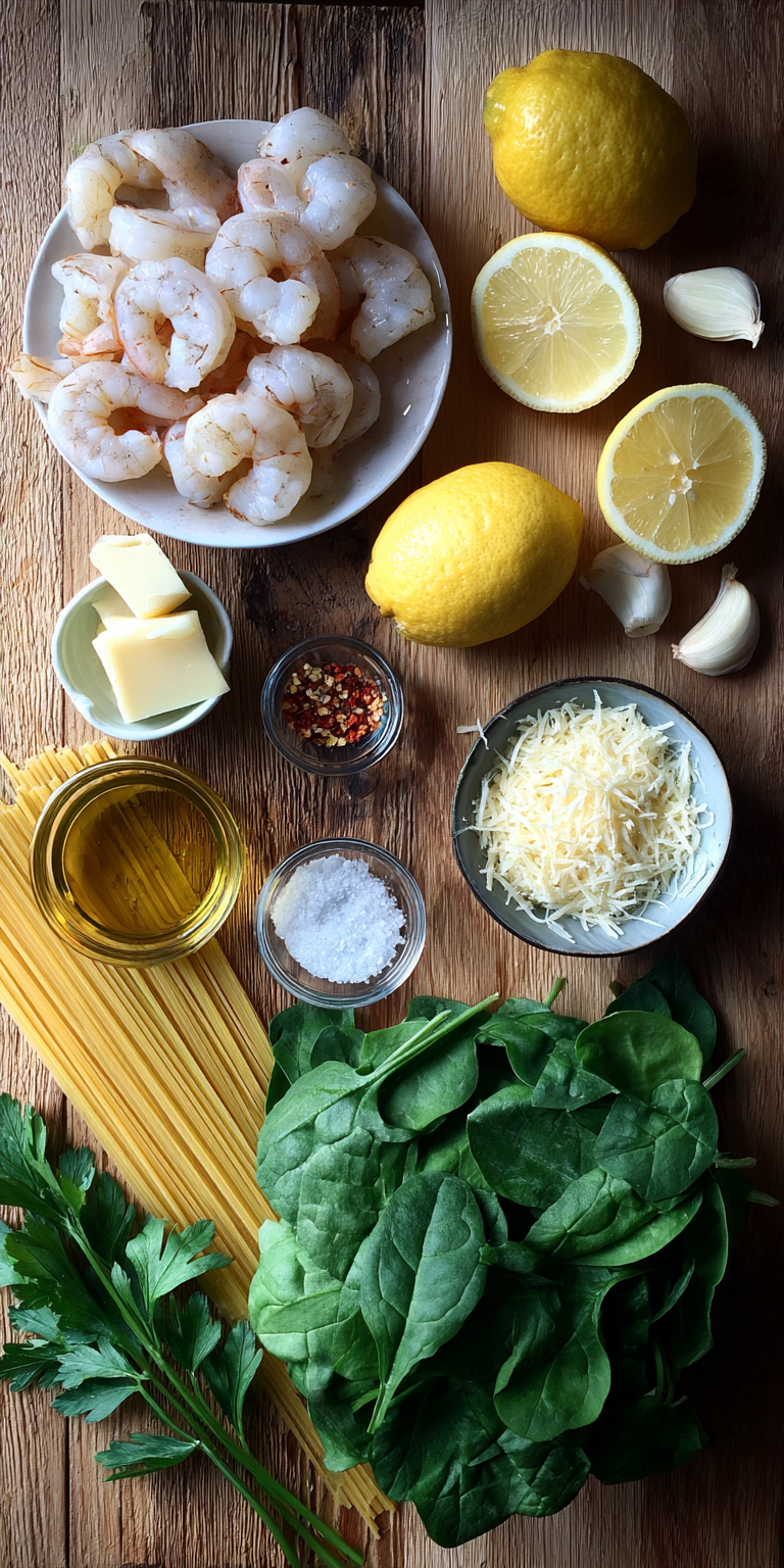 Garlic Shrimp Scampi with Spinach – Fast Weeknight Meal served warm with cozy spices