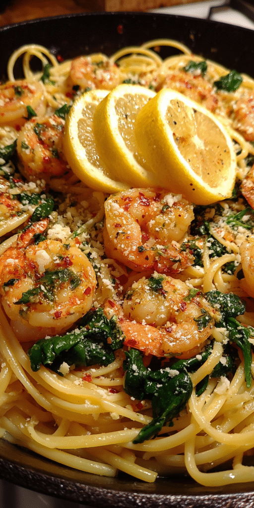 Garlic Shrimp Scampi with Spinach – Fast Weeknight Meal Recipe