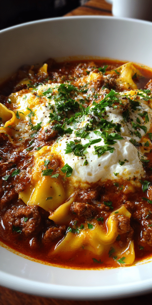 Gluten-Free Lasagna Soup – Guilt-Free Cozy Meal Recipe