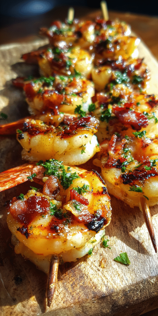 Grilled Shrimp Scampi Skewers – Smoky BBQ Perfection Recipe