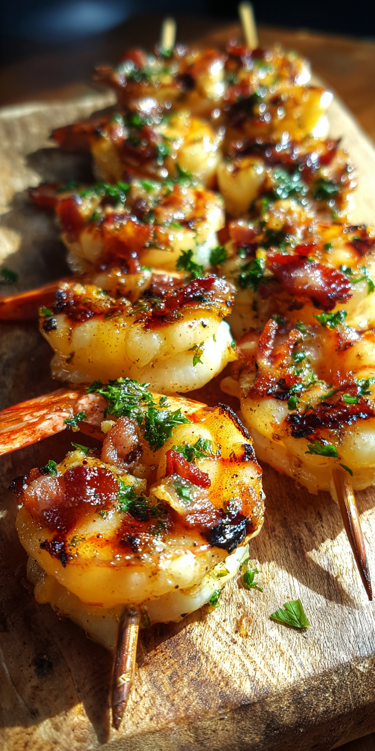 Grilled Shrimp Scampi Skewers – Smoky BBQ Perfection Recipe