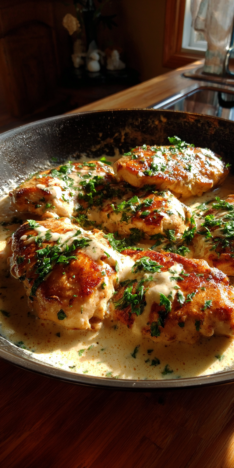Cream Cheese Garlic Chicken – Rich Satisfying Dinner Recipe