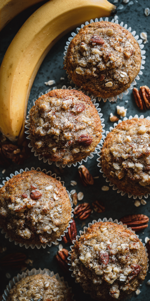 Maple Pecan Banana Muffins – Sweet Crunchy Delight Recipe