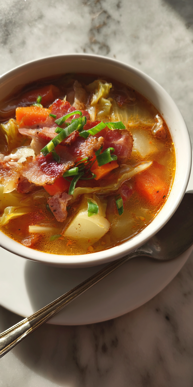 Irish Potato Cabbage Chicken Bacon Soup – Hearty Warm Recipe