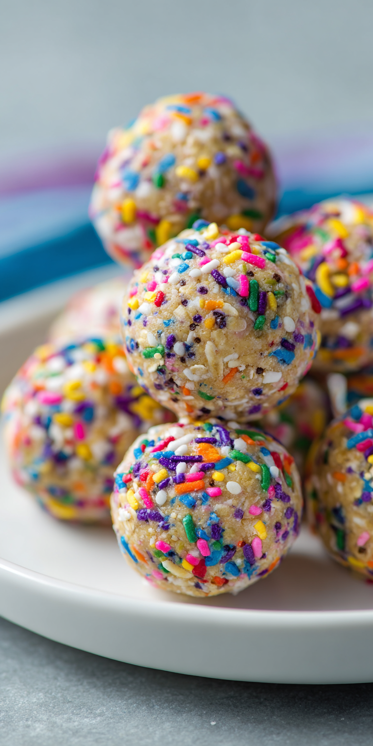 Funfetti Energy Balls – Rainbow Power Snacks for Kids Recipe