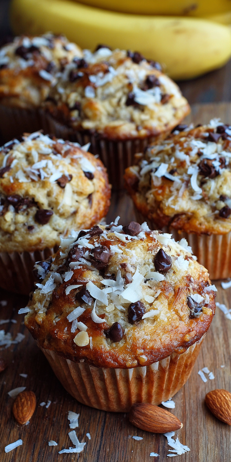 Almond Joy Banana Muffins – Chocolate Coconut Twist Recipe
