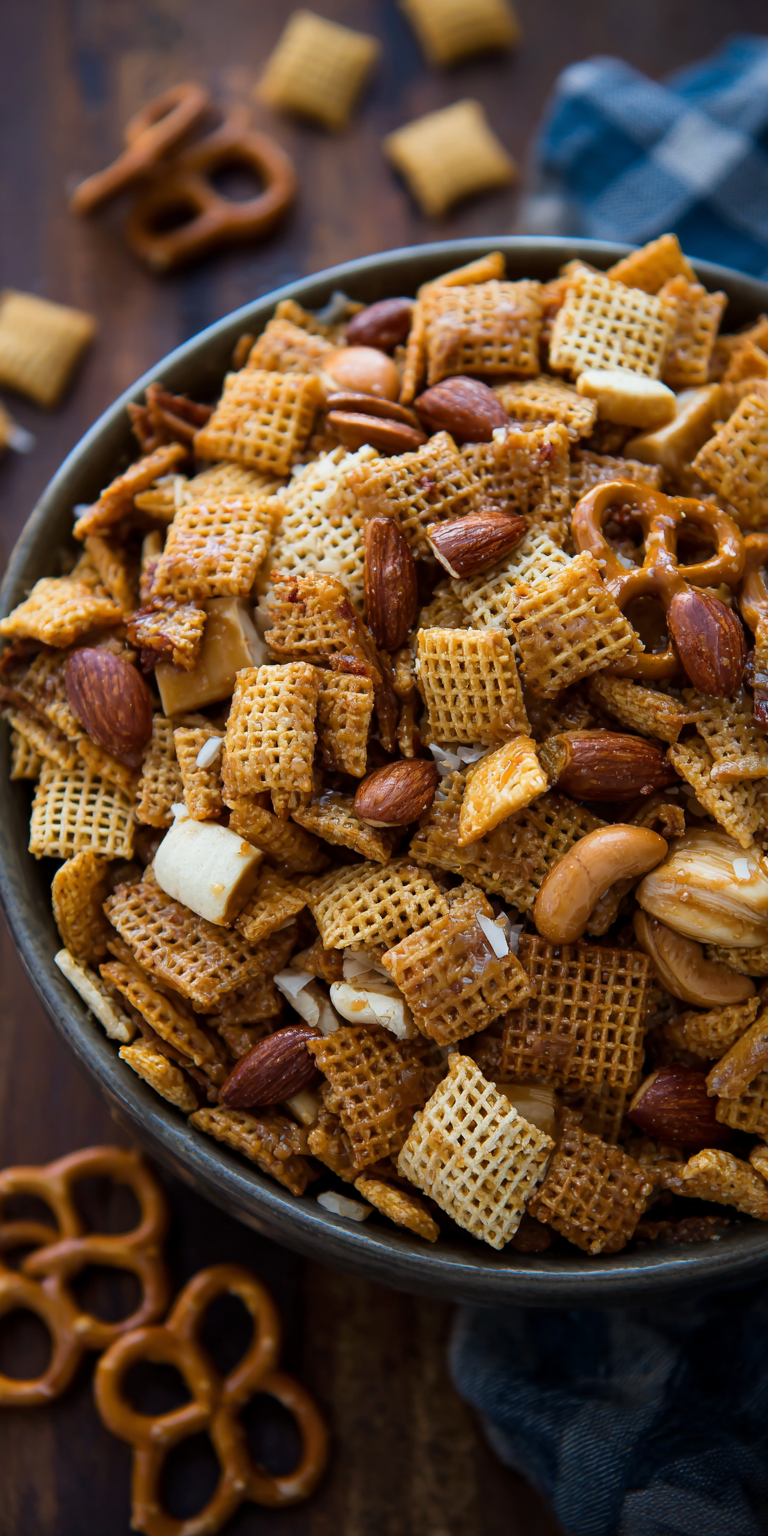 Toffee Chex Mix – Sweet Salty Irresistible Snack Recipe