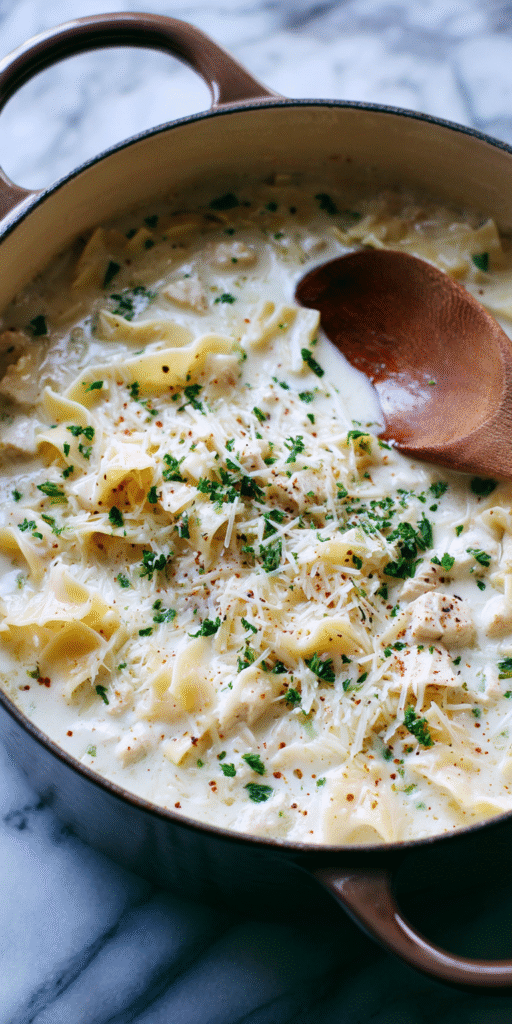 Creamy White Cheddar Lasagna Soup – Smooth & Classic Recipe