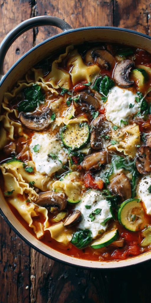 Dreamy Vegetarian Lasagna Soup – Cozy Italian Delight Recipe