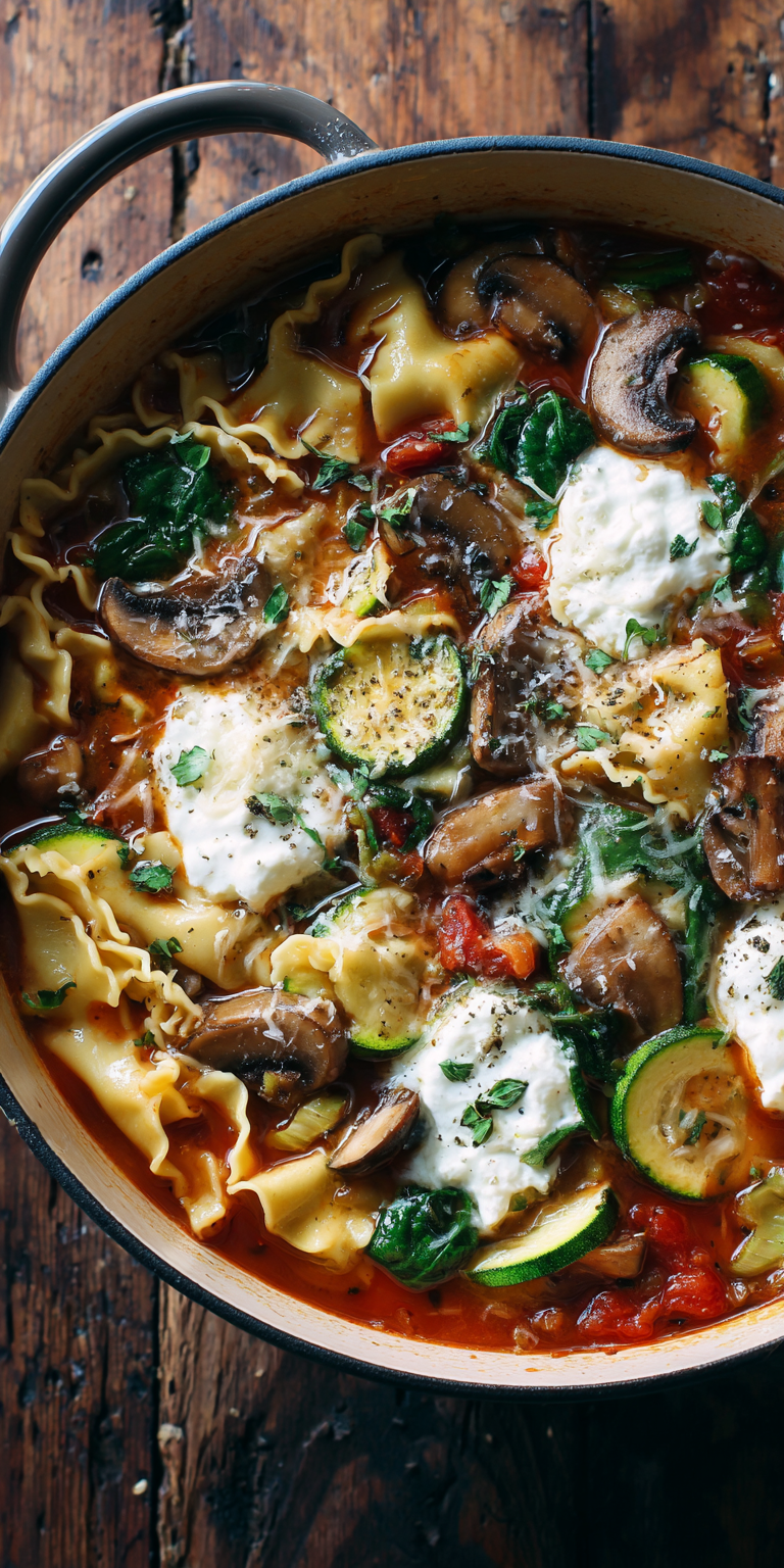 Dreamy Vegetarian Lasagna Soup – Cozy Italian Delight Recipe