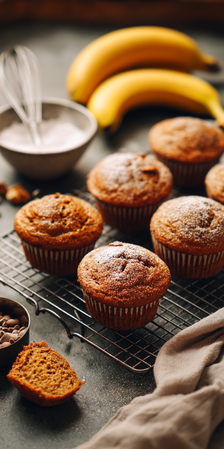Delicious small batch banana muffins made with one banana for perfect flavor