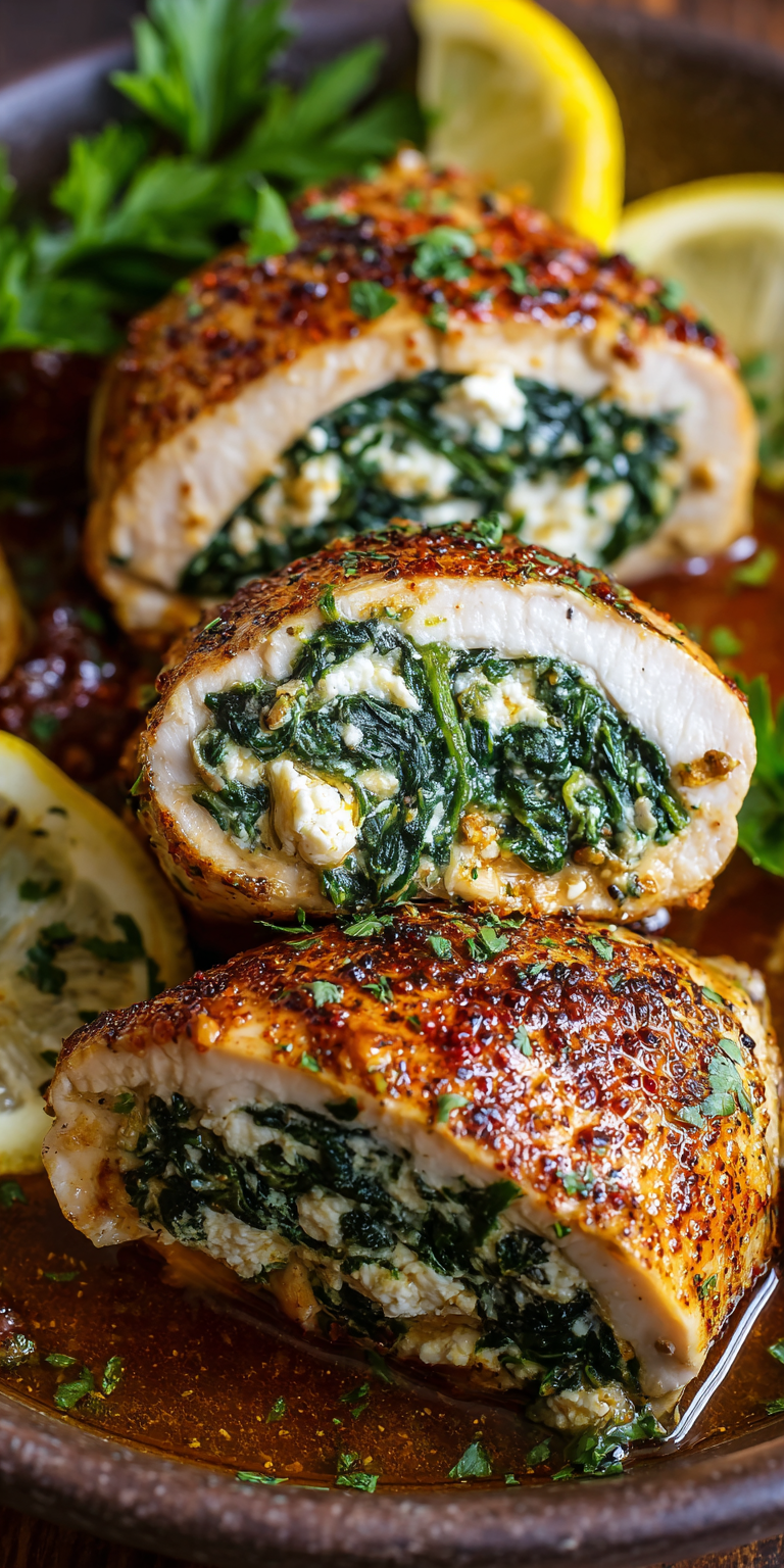 Spinach-Stuffed Chicken Breasts – Healthy Delicious Recipe
