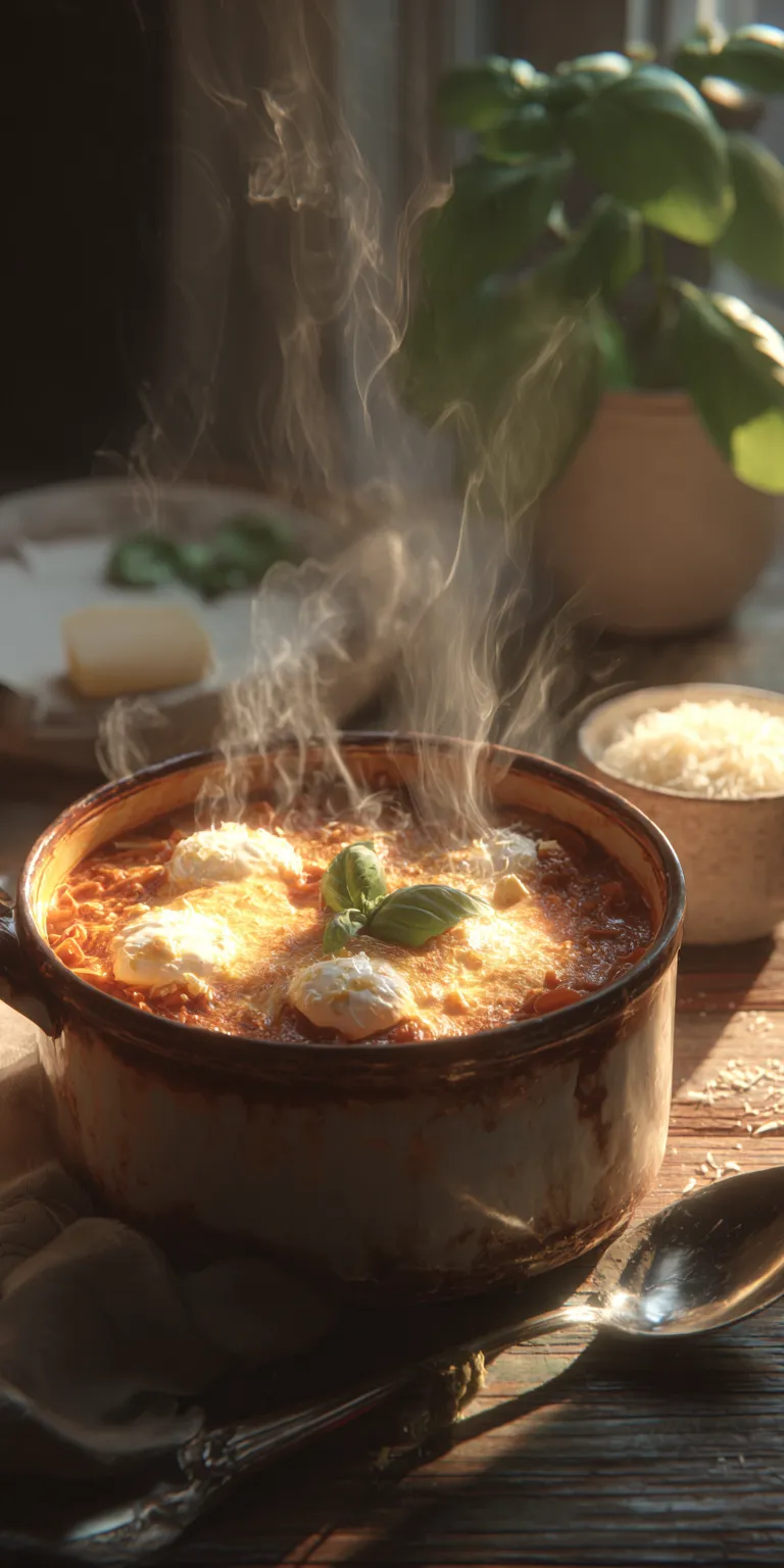 Ultimate Comfort One-Pot Lasagna Soup – Family Favorite served warm with cozy spices