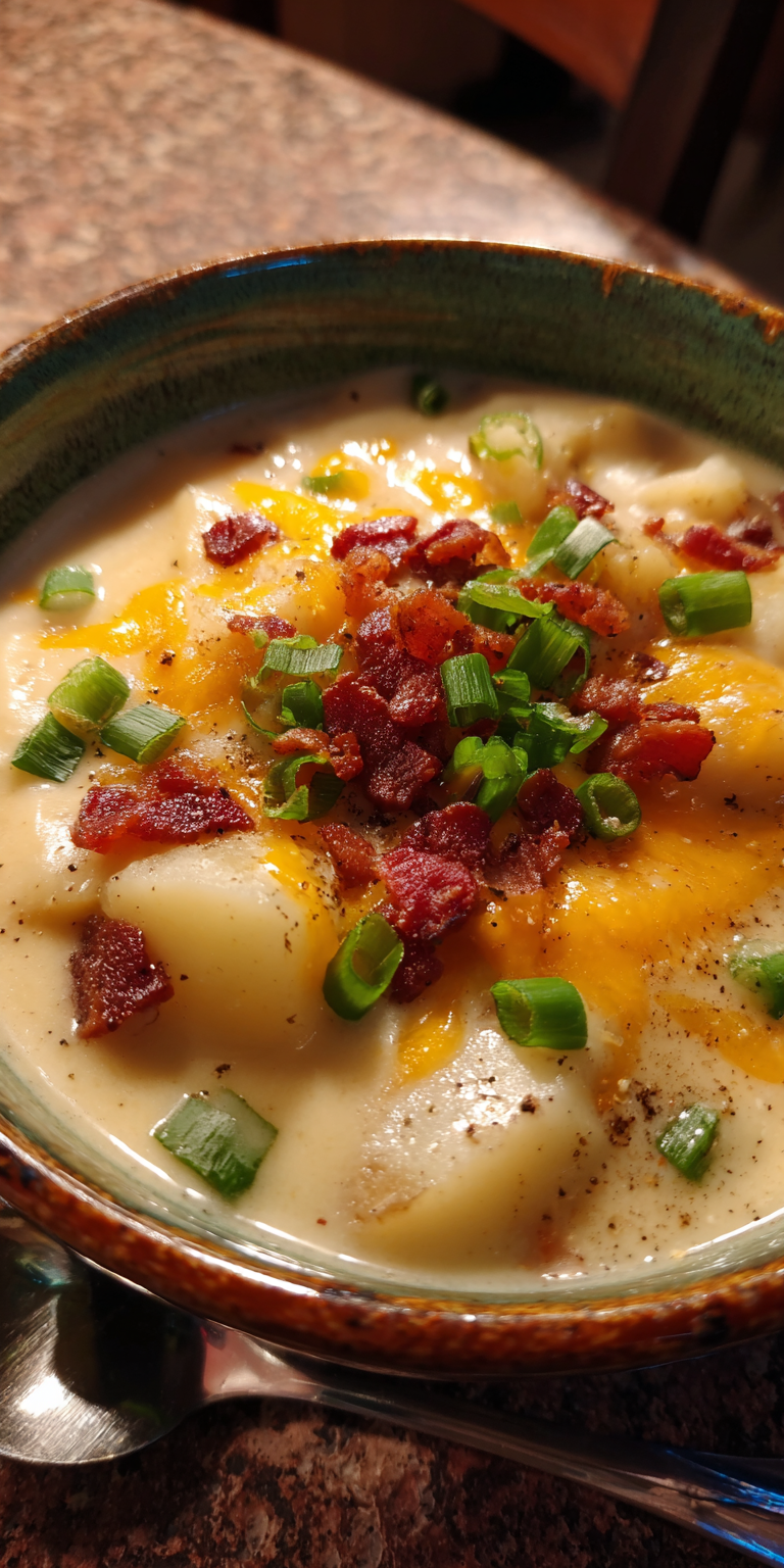 Fresh ingredients for The Ultimate Creamy Potato Soup for Cozy Nights