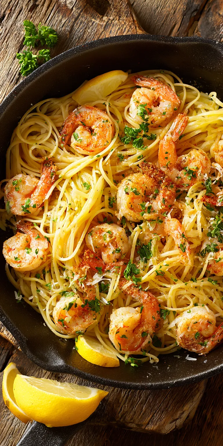 Cajun Shrimp Scampi With Spinach: A 30-Minute Dinner! served warm with cozy spices