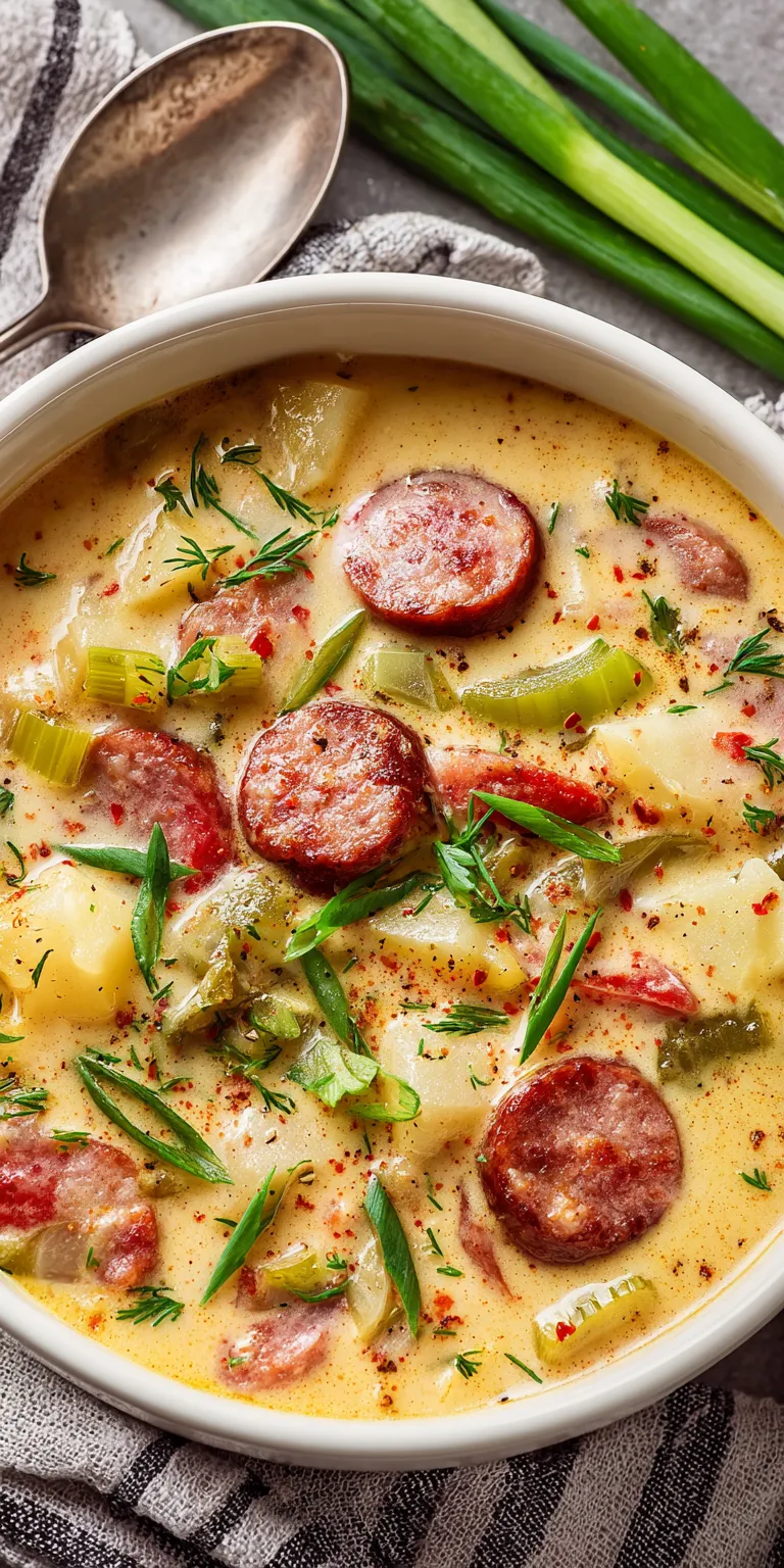 Creamy Cajun Potato Soup | Spicy Comfort Food served warm with cozy spices