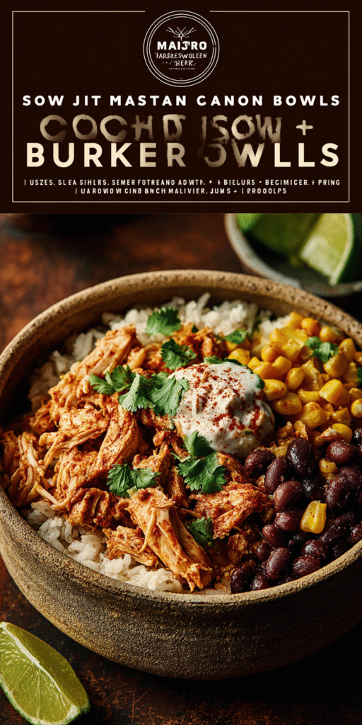 Mason Jar Chicken Burrito Bowls Recipe