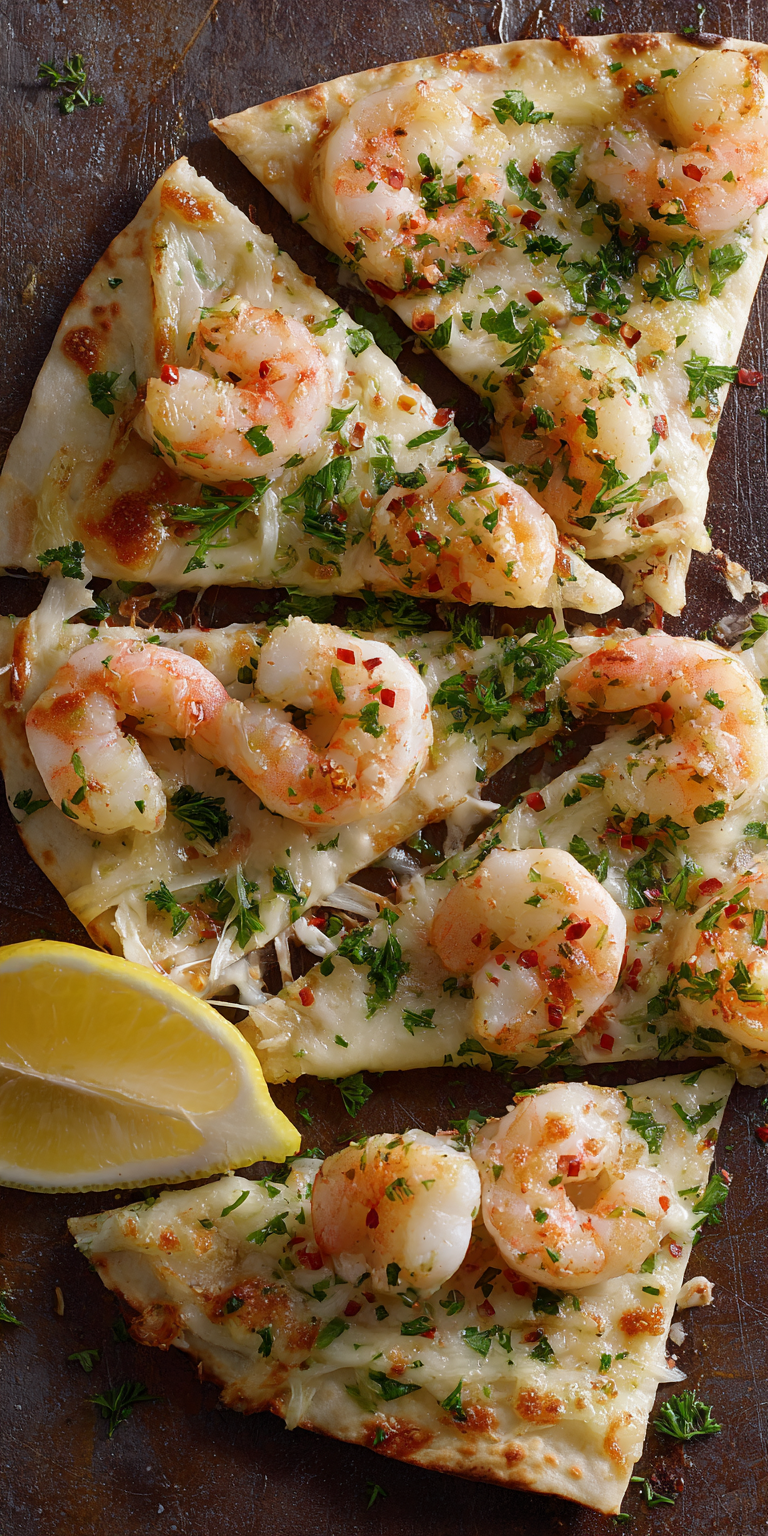 Shrimp Scampi Pizza Quesadillas Recipe