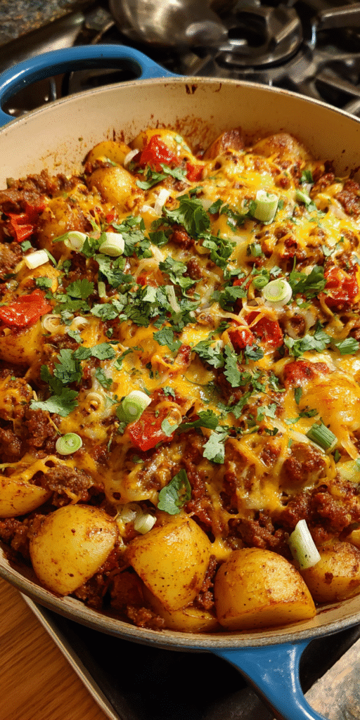 Smoky Chipotle Ground Beef & Potato Casserole Recipe