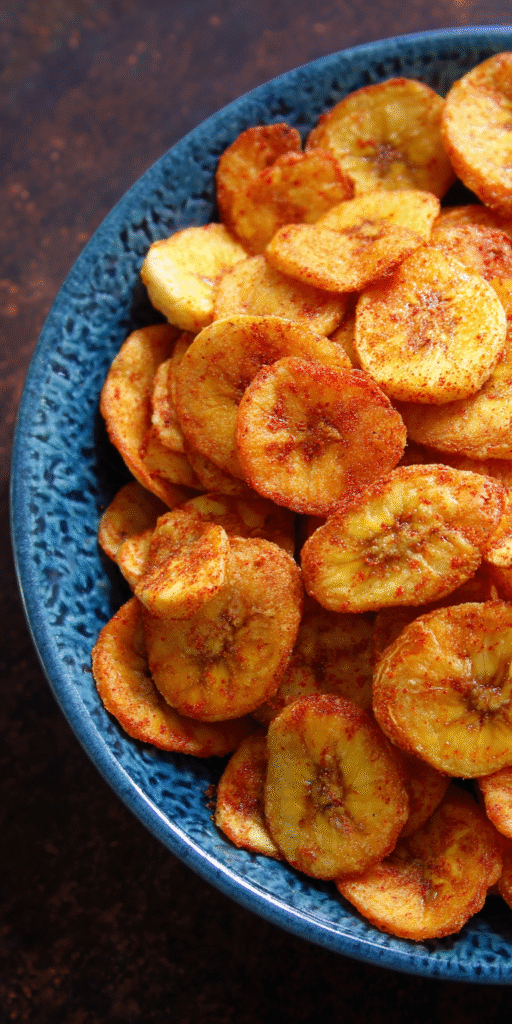 Chili Lime Spiced Air Fryer Banana Chips Recipe