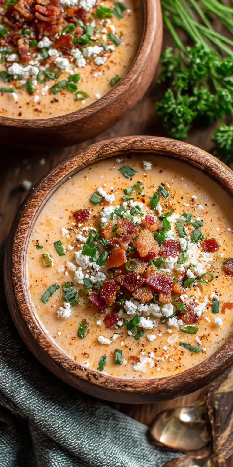 Dairy-Free Coconut Cream Cajun Potato Soup served warm with cozy spices